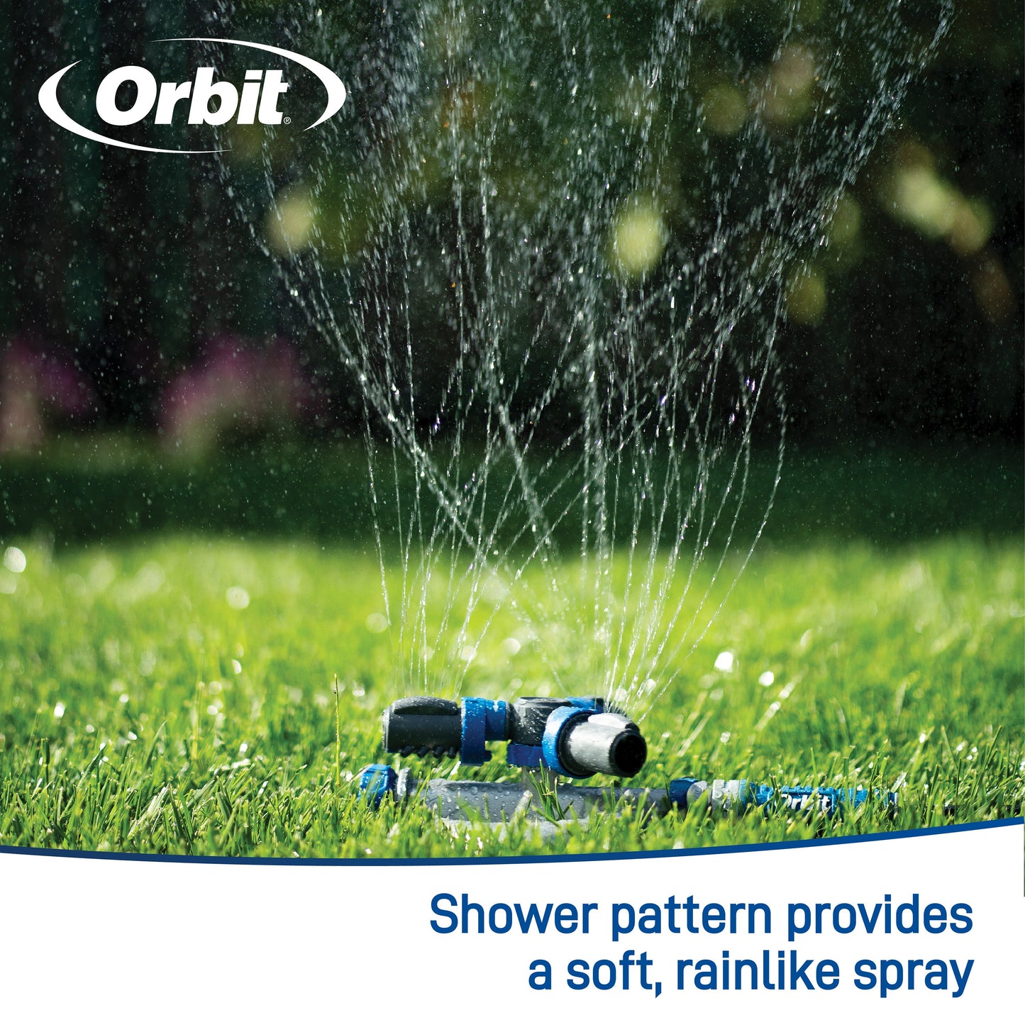 Orbit Elevated 3-Arm Rotating Sprinkler on Base 28253