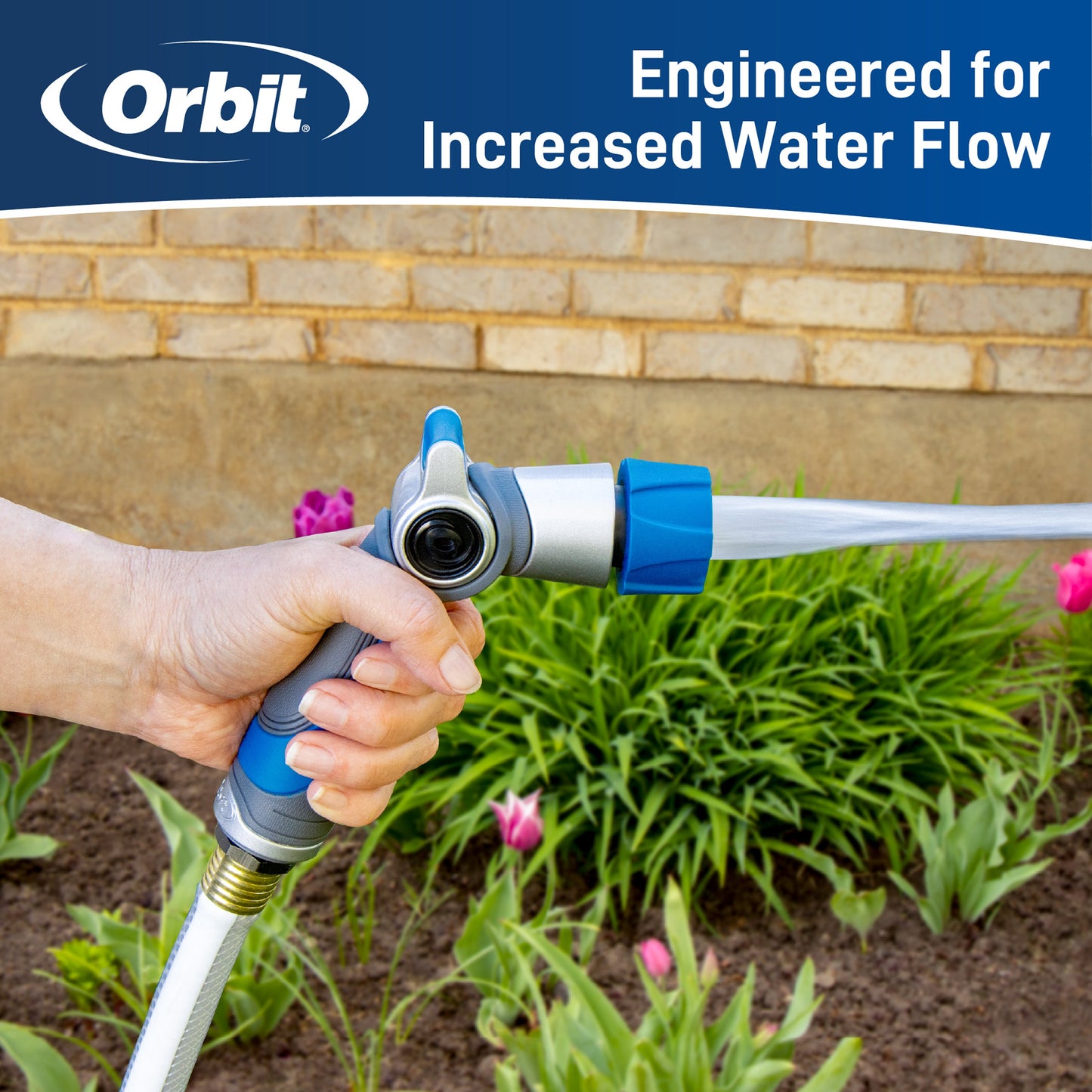 Orbit Elevated Adjustable Thumb Control Nozzle 28273