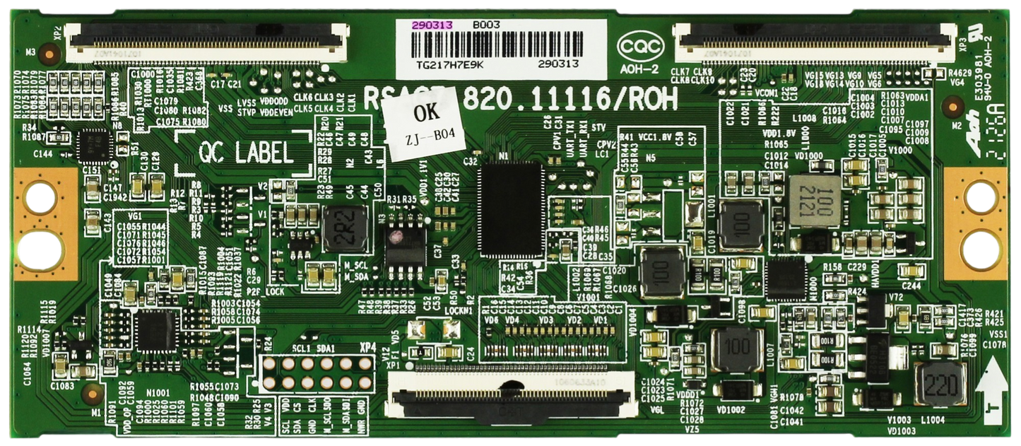 290313 Hisense T-Con, RSAG7.820.11116/R0H, 43A6GX3
