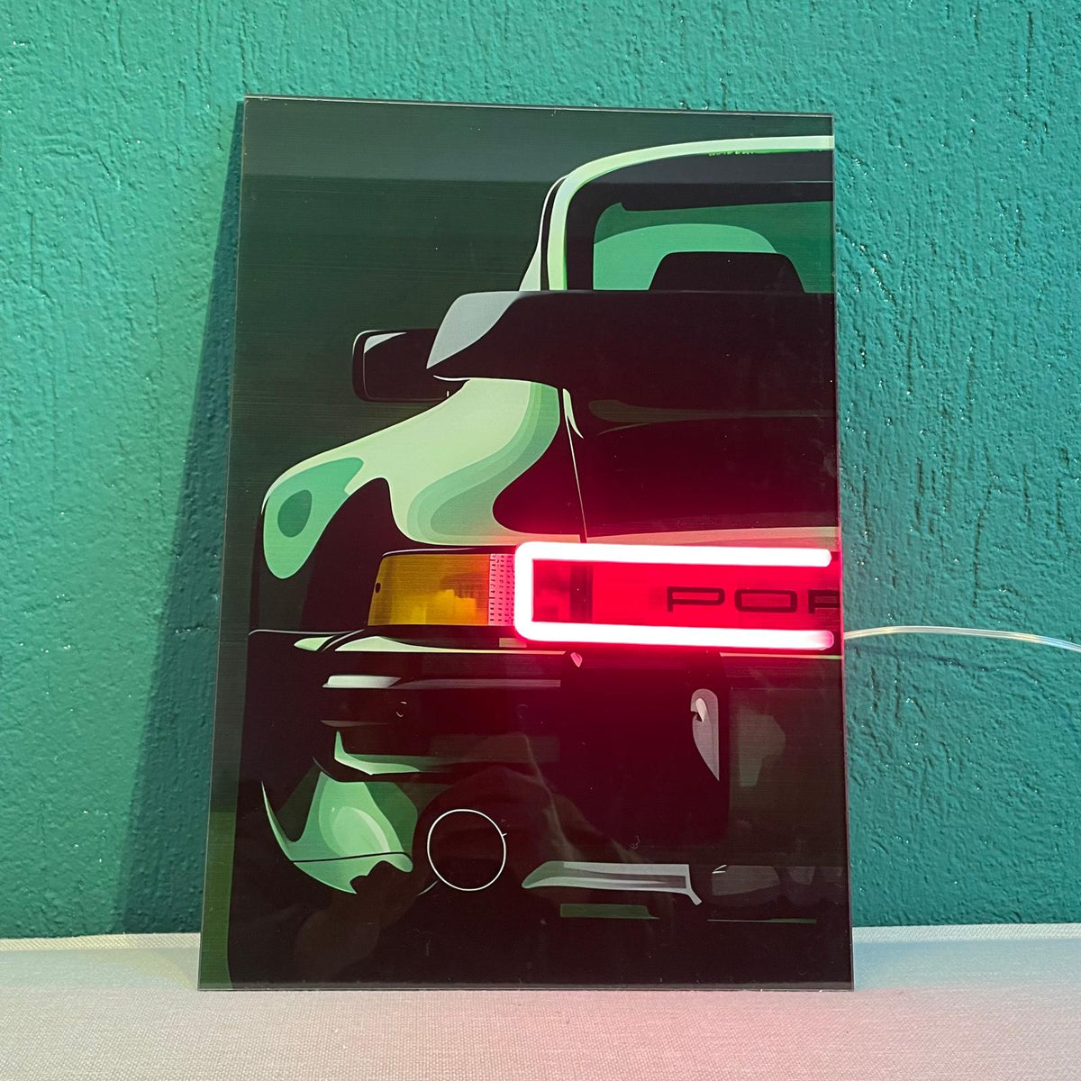 Car Neon LED Wall Art Illuminated Sign - Modern Acrylic Automotive Garage Decor