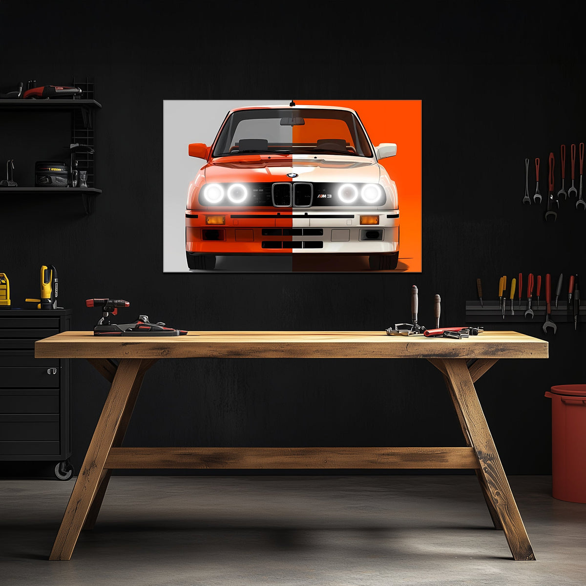 E30 LED Neon Wall Art Sign - Vibrant UV Acrylic Garage Decor