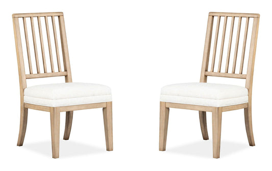 Coventry - Upholstered Side Chair With Solid Wood Back (Set of 2) - Honey Wheat