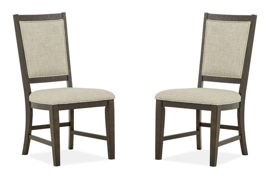 Westley Falls - Step Up Side Chair With Upholstered Seat & Back (Set of 2) - Graphite
