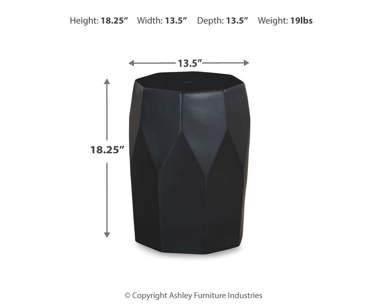 Rhysworth - Stool - Black