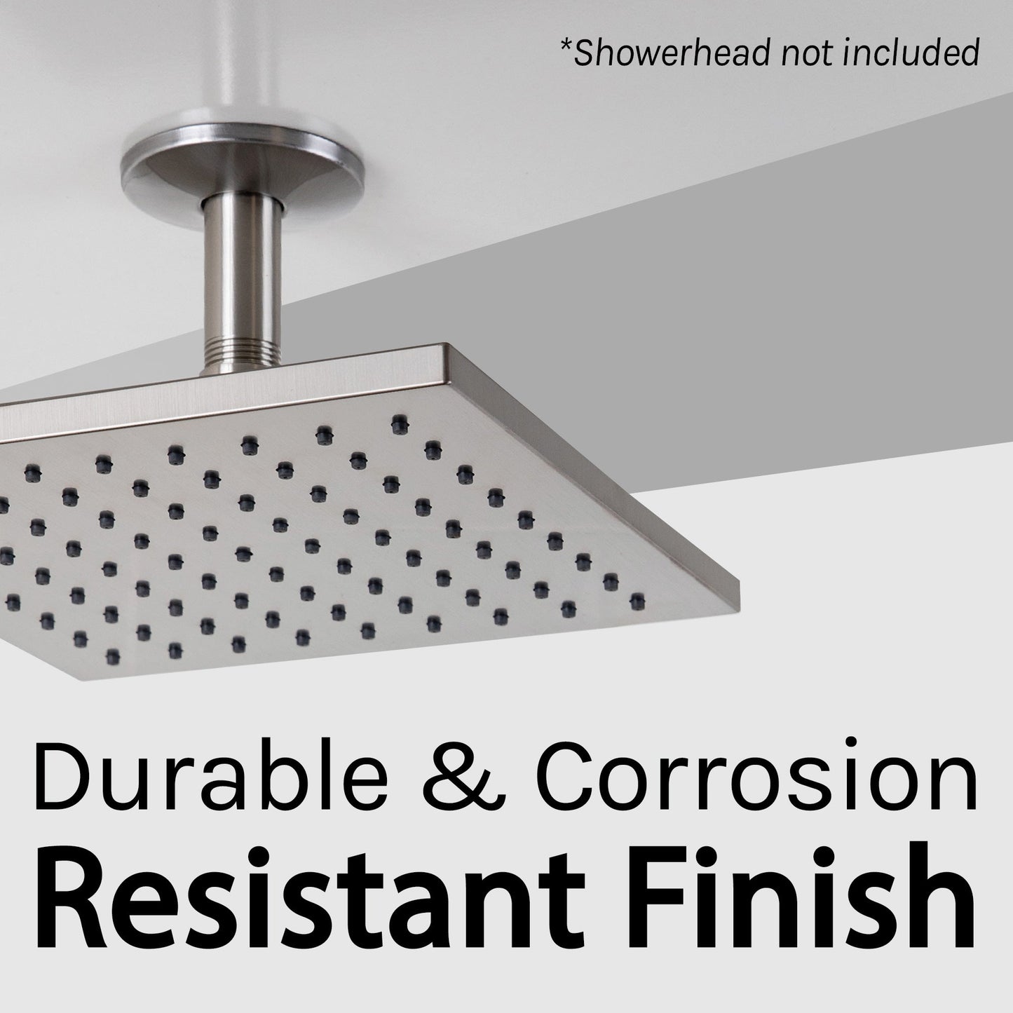 3 in. Shower Arm for Ceiling-Mounted Rainfall Showerhead (Brushed Nickel Finish)