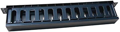 Sysracks Cable Management for Server Racks Network Wire Manager with Cover Rackmount Cable Organizer Duct - Mounting Hardware Included