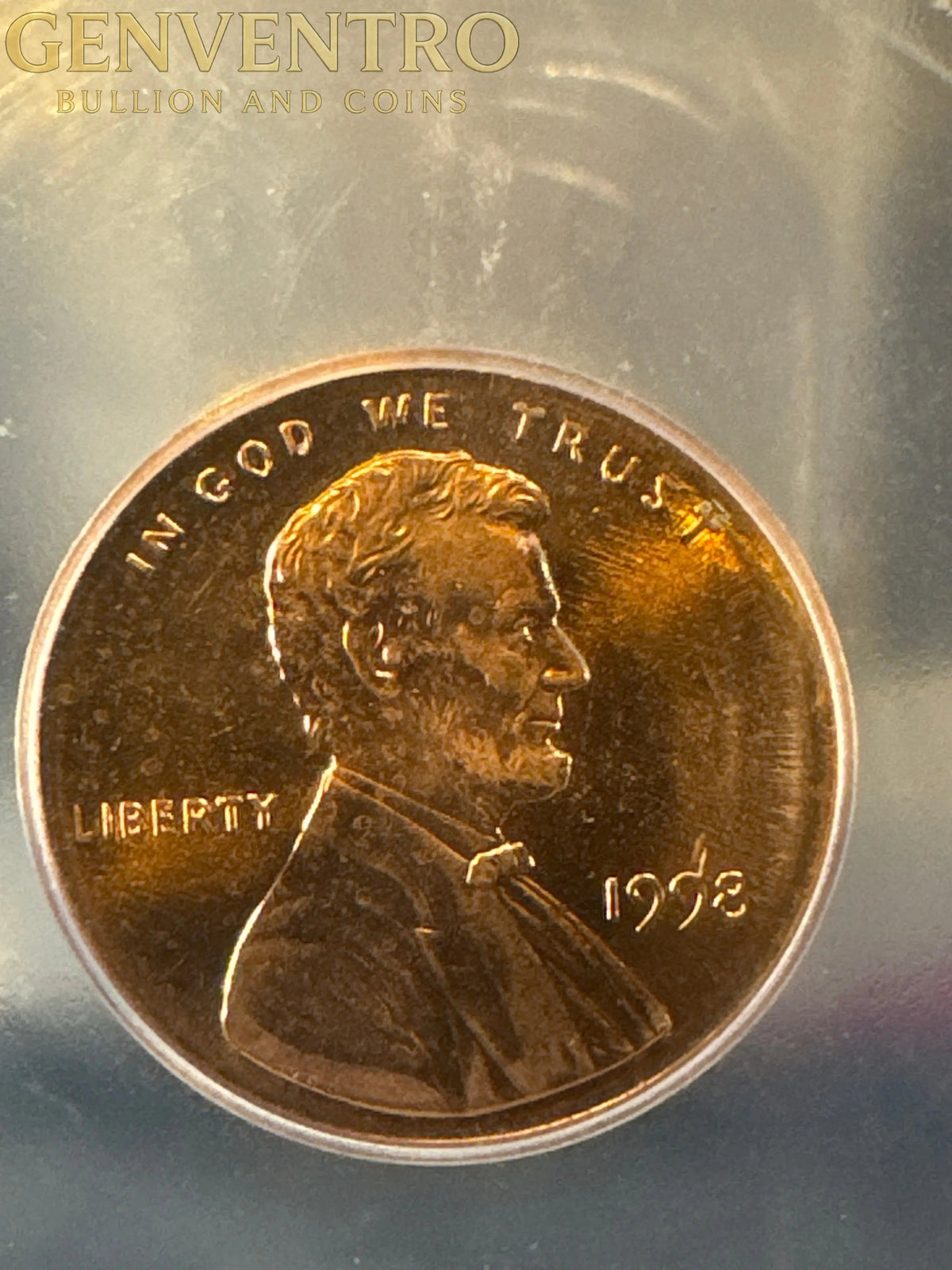 1998 Lincoln 1 cent ICG Austin Hutto "Sin City Hoard"