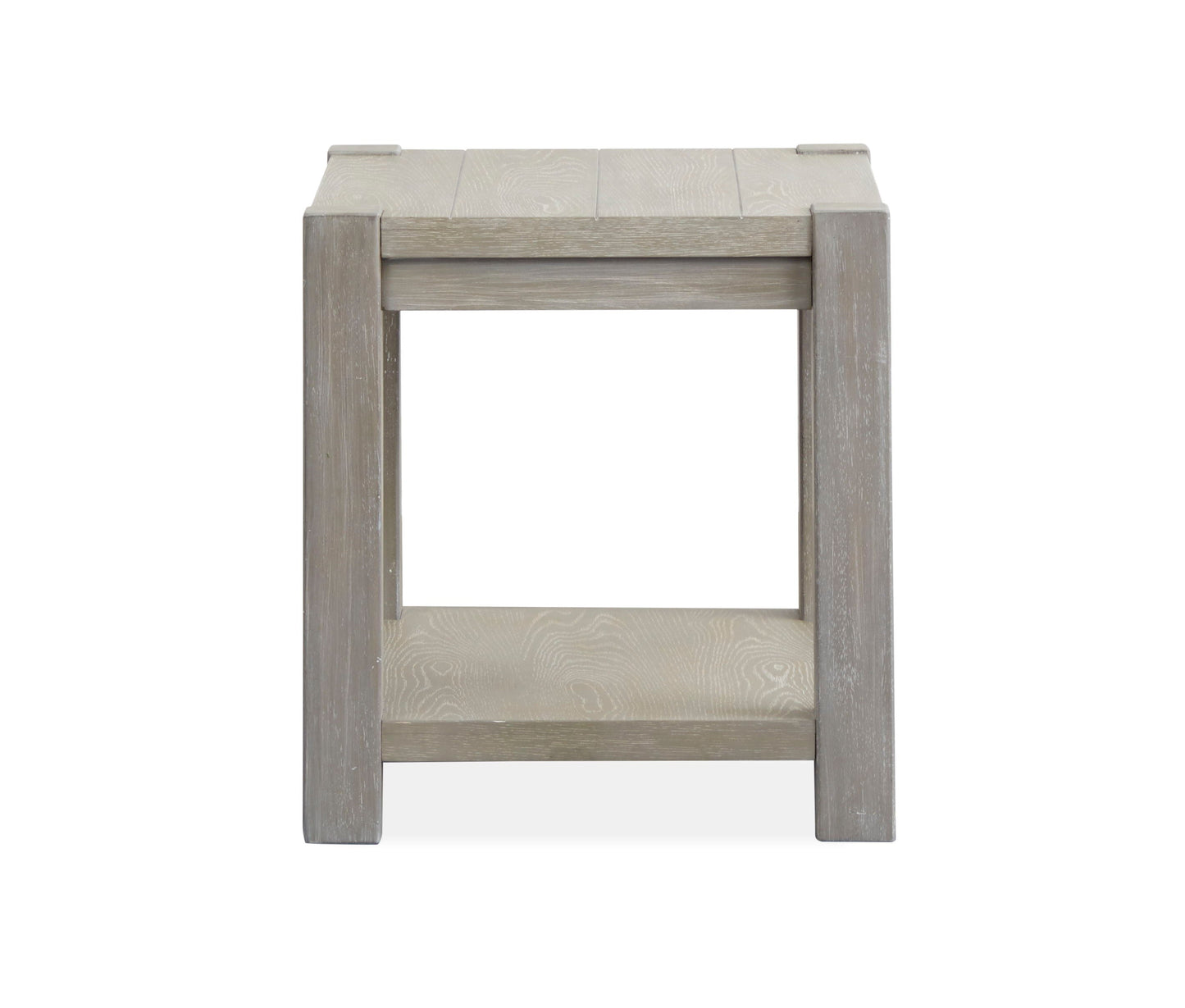 Burgess - Rectangular End Table - Calico Gray