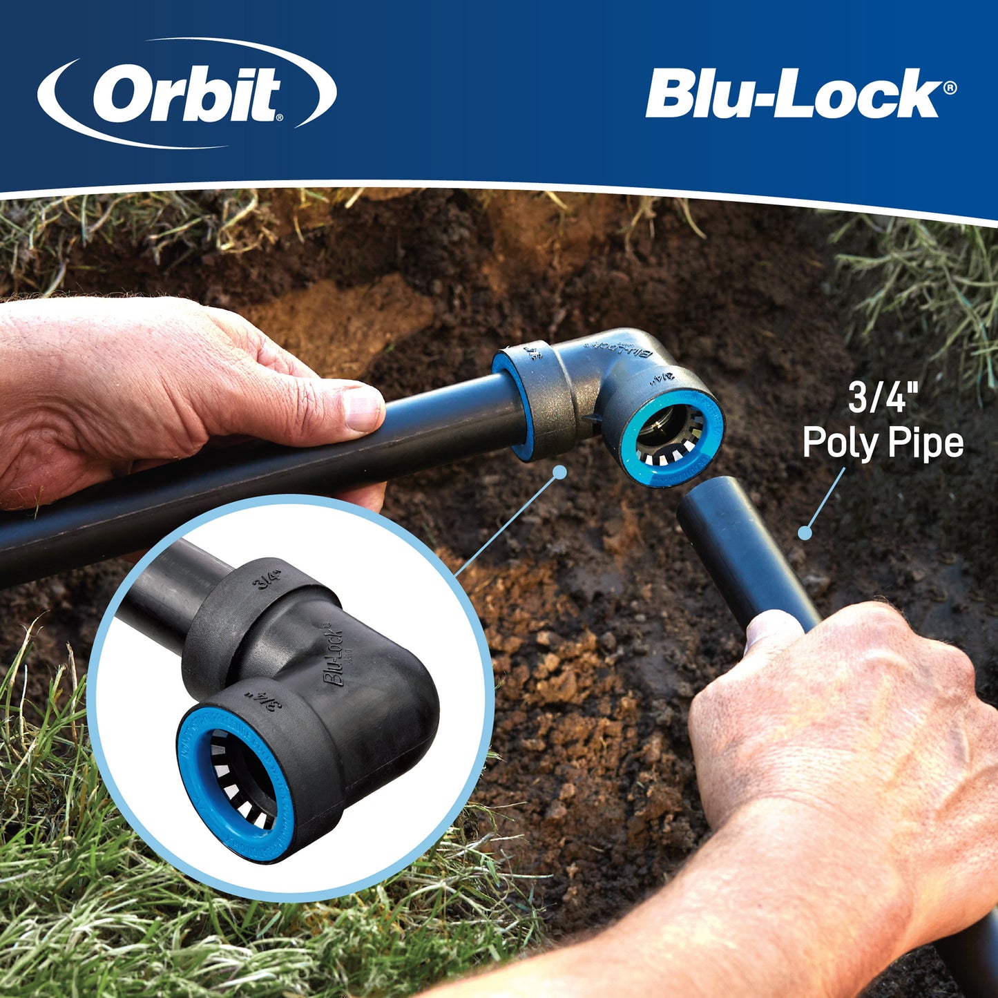 3/4" Blu-Lock x 3/4" MPT Adapter 31378