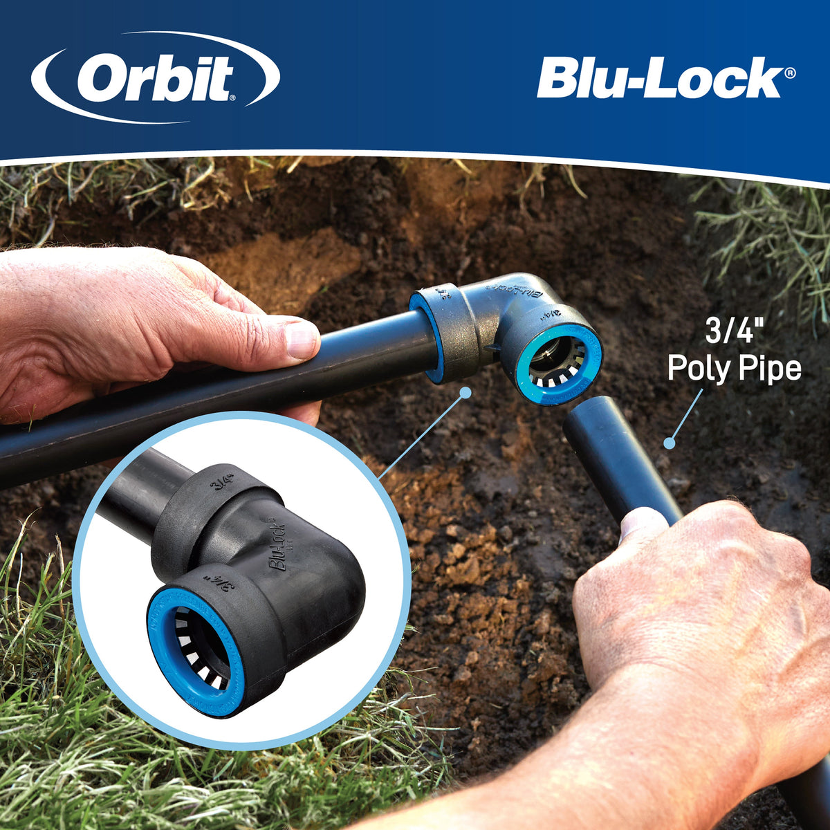 3/4" Blu-Lock Tee 31370