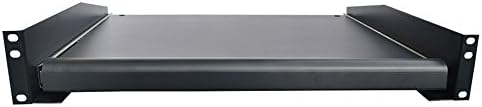 Pack 2 PCS X 2U Rack Mount Adjustable Pull-Out Sliding Keyboard Mouse Shelf Tray