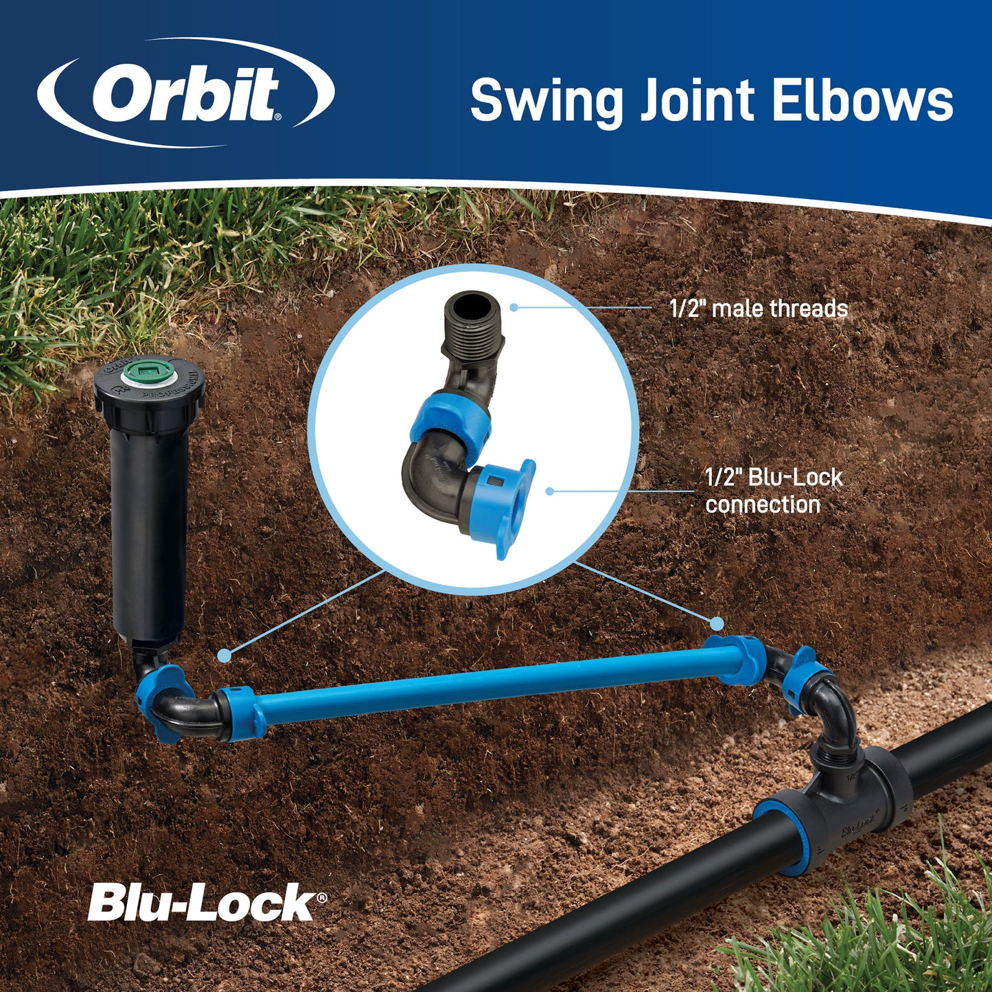 1/2" Blu-Lock Swing Joint 37267