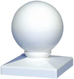 Vinyl Fence Warehouse - 5" Vinyl Ball Top Cap (8)