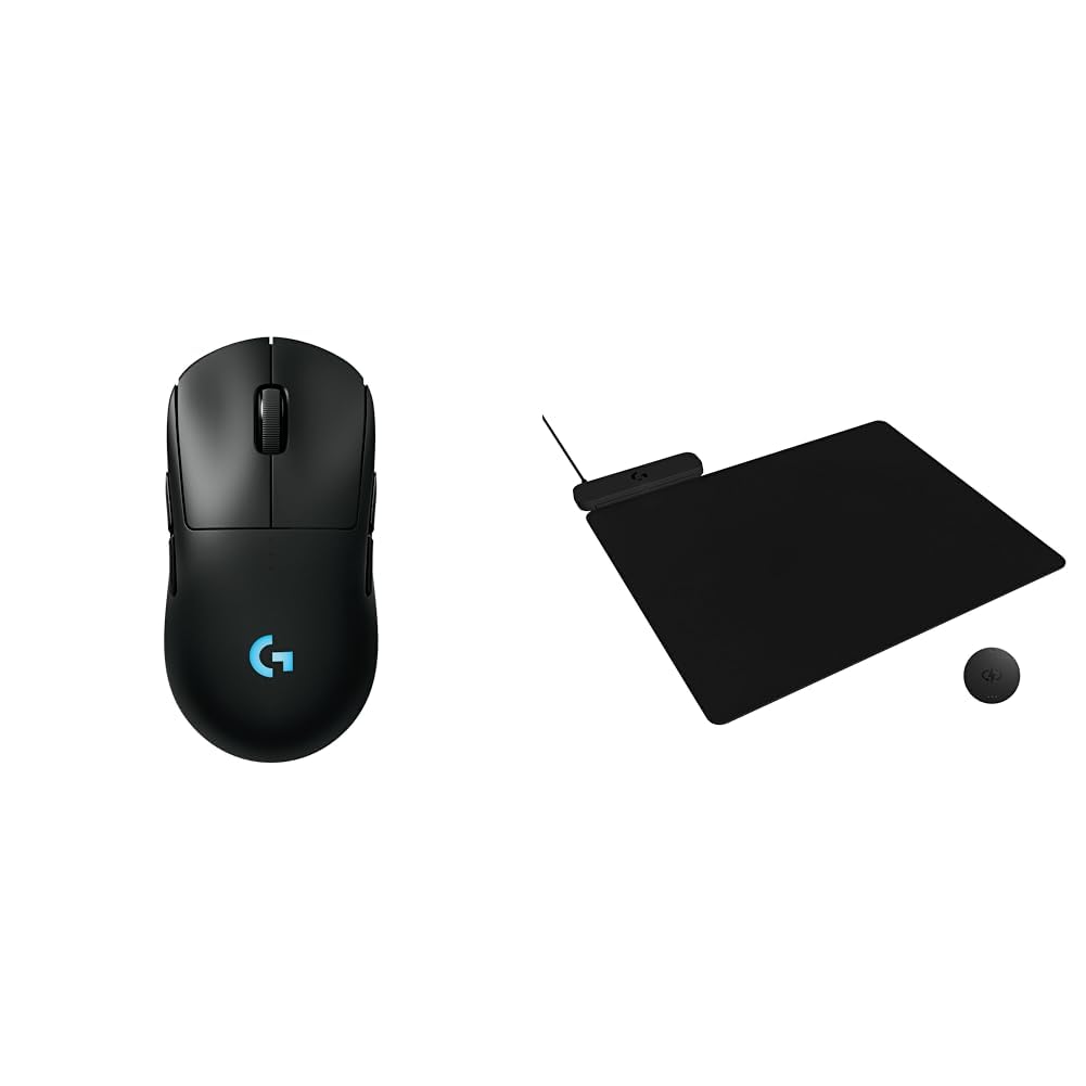 Logitech G PRO 2 Lightspeed Wireless Gaming Mouse, Right- or Left-Handed Mouse with up to 4 Customizable and Switchable Magnetic Side Buttons, 44K DPI Sensor, USB-C Charging, for PC/Mac - Black