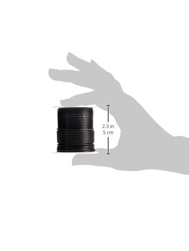 24 AWG Gauge Stranded Hook Up Wire, 100 ft Length, Black, 0.0201" Diameter, UL1007, 300 Volts
