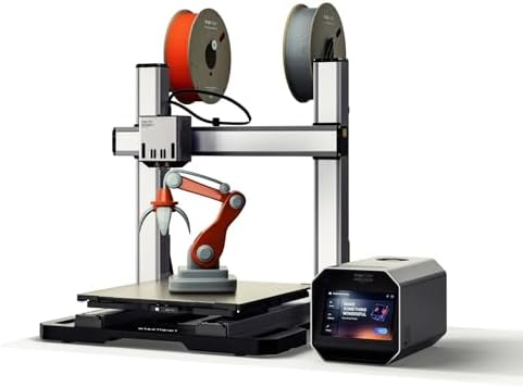 Snapmaker Artisan 3 in 1 3D Printer with Enclosure,Dual Extrusion Printing,10W Laser Engraver & 200W CNC Carving,Large Printing Size 400x400x400mm, Quick-Swap Modular Design