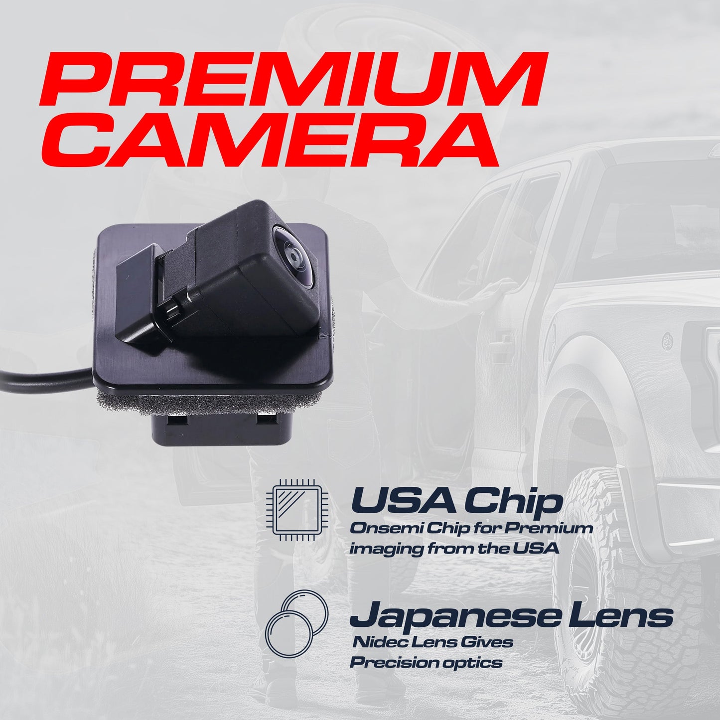 Toyota Yaris iA (2016-2020), Yaris Sedan (2016-2020) / Scion iA (2016) OEM Replacement Backup Camera OE Part # 86790-WB001, 86790-WB002