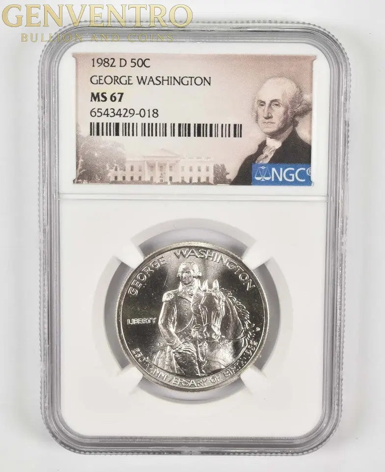 1982-D MS66 George Washington Commemorative Half Dollar NGC Special Label