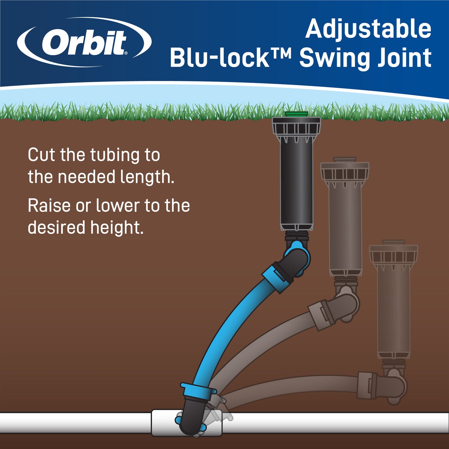 1/2 in. x 24 in Blu-Lock Pipe 31572