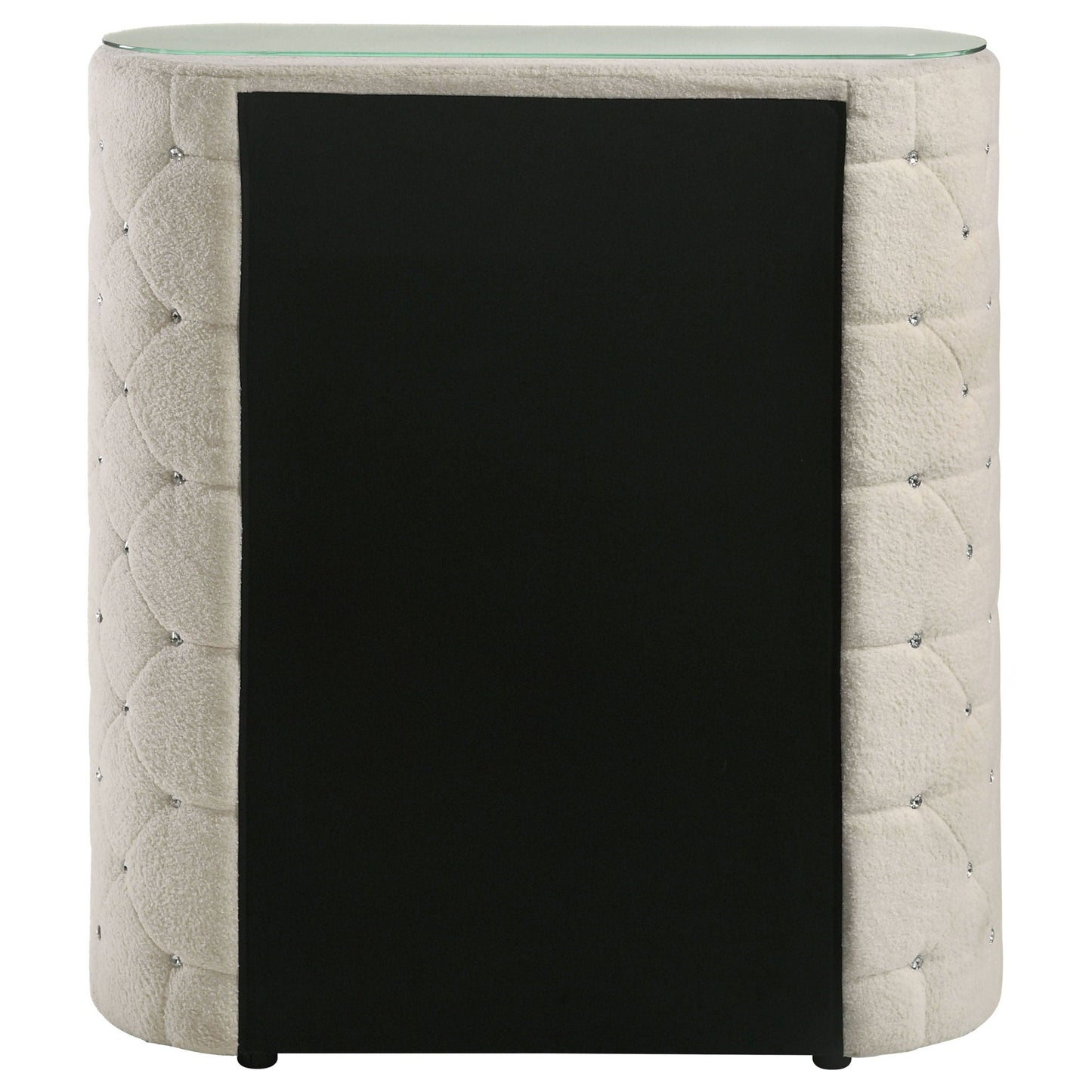 Sonya 5-drawer Upholstered Bedroom Chest of Drawers Ivory