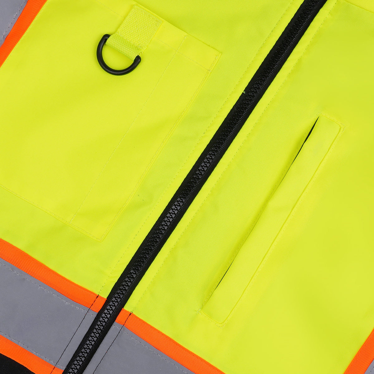 Hi-Vis Class 3 Zip-Up Jacket with Hood – Double Strip
