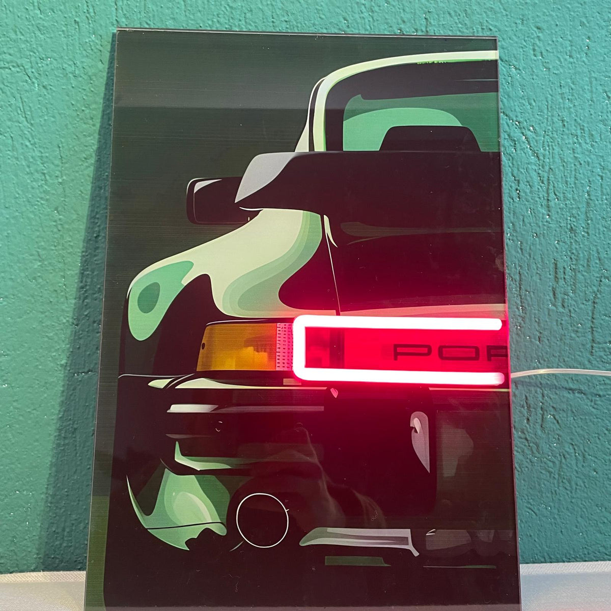 Car Neon LED Wall Art Illuminated Sign - Modern Acrylic Automotive Garage Decor