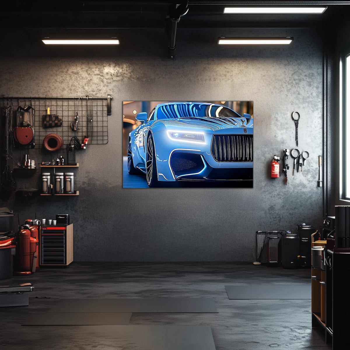 BMW LED Neon Acrylic Wall Poster Sign - Lighted Garage Decor