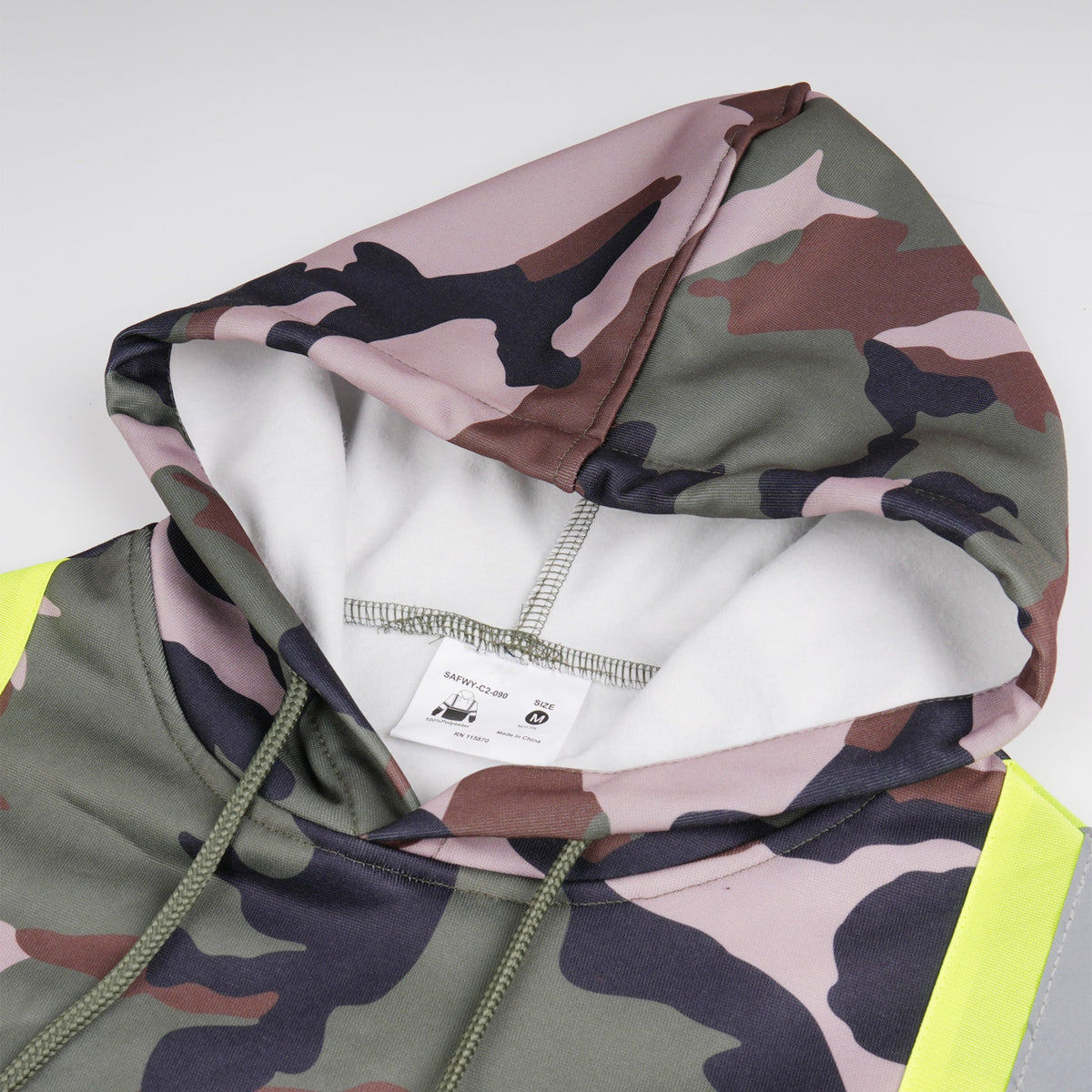 Color Block Pullover Hoodie with Reflective Stripes – Everyday Workwear