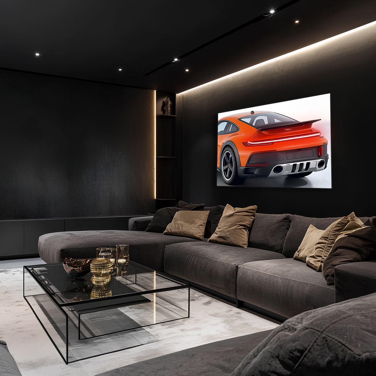Neon LED Car Wall Sign Modern Automotive Art Garage Decor for Man Cave and Living Room