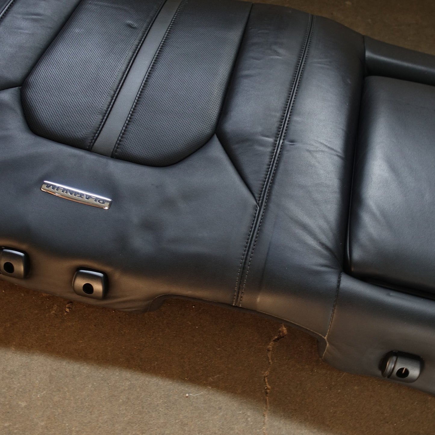 2015 16 Ford F150 Platinum Upper Left Rear Seat Back Cushion Pad Cover Leather