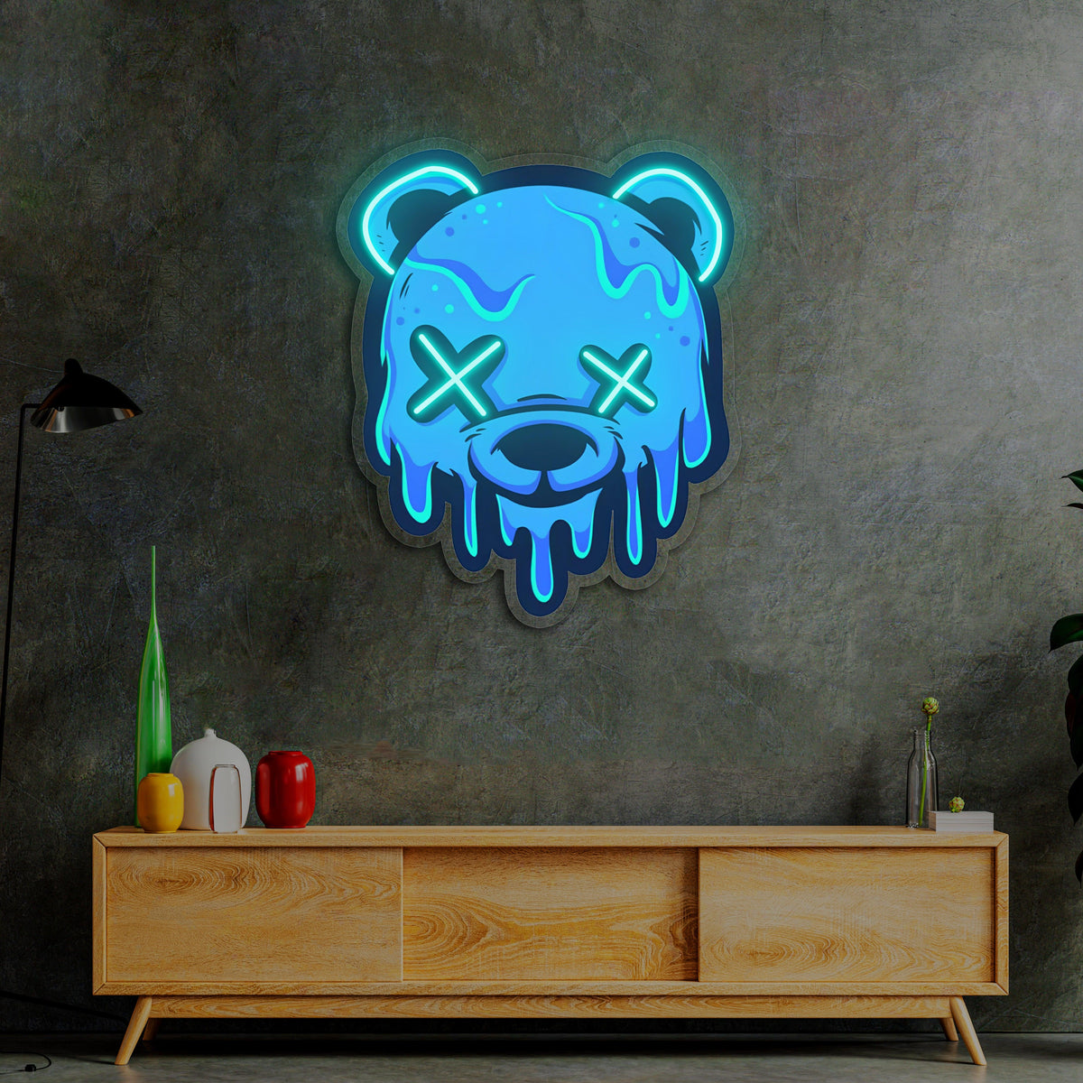 Custom Bear Neon Sign with Handcrafted LED Light Wall Art for Home and Business