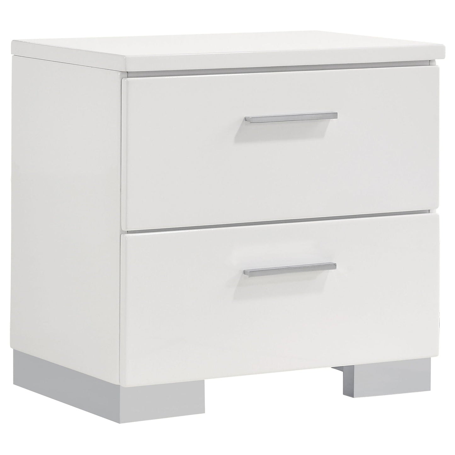 Felicity 4-piece Eastern King Platform Bedroom Set White