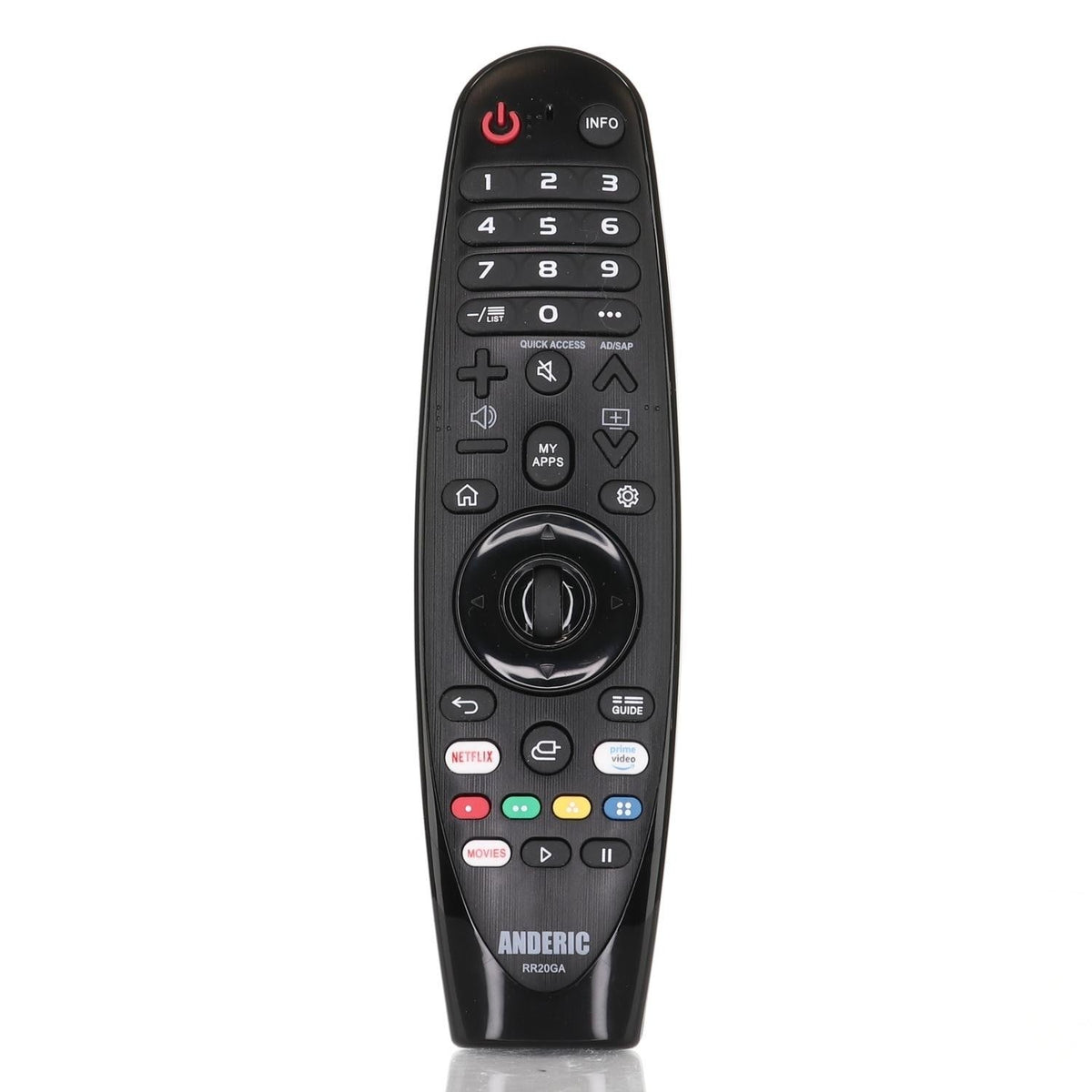 Anderic Substitute For LG AKB74475401 TV Remote Control [RR20GA, No Voice]