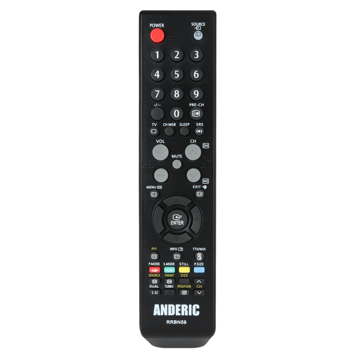 Anderic Substitute For Samsung AA59-00451A TV Remote Control - AA5900451A [RRBN59]
