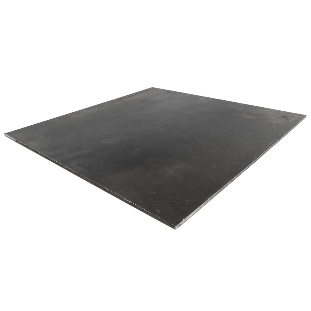 A36 Carbon Steel Sheet, Unpolished (Mill) Finish, Hot Rolled, ASTM A36, 0.25" Thickness, 24" Width, 24" Length, OnlineMetals