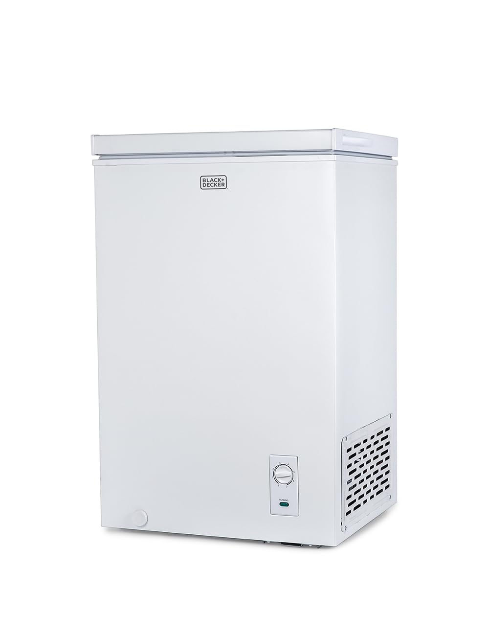 BLACK+DECKER 19.8 Cu. Ft. Chest Freezer, Deep Freezer with Top Opening, Freezer Chest with 2 Removable Storage Baskets, Mechanical Temperature Control, Manual Defrost, R600a Refrigerant,BCF1980E,White