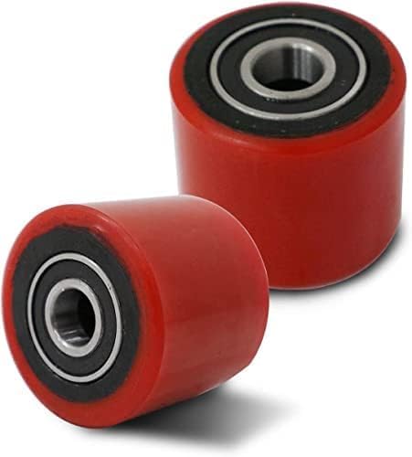 TORY CARRIER Roller, PU wheels with Bearing, 3 inch x 3.7 inch for manual Pallet Jack Replacement Suitable for A-1006/A-1007/A-1031-A Pair
