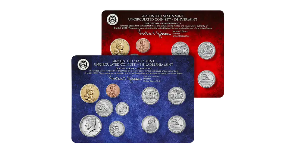 2023 Uncirculated United States Mint Set P&D Coins