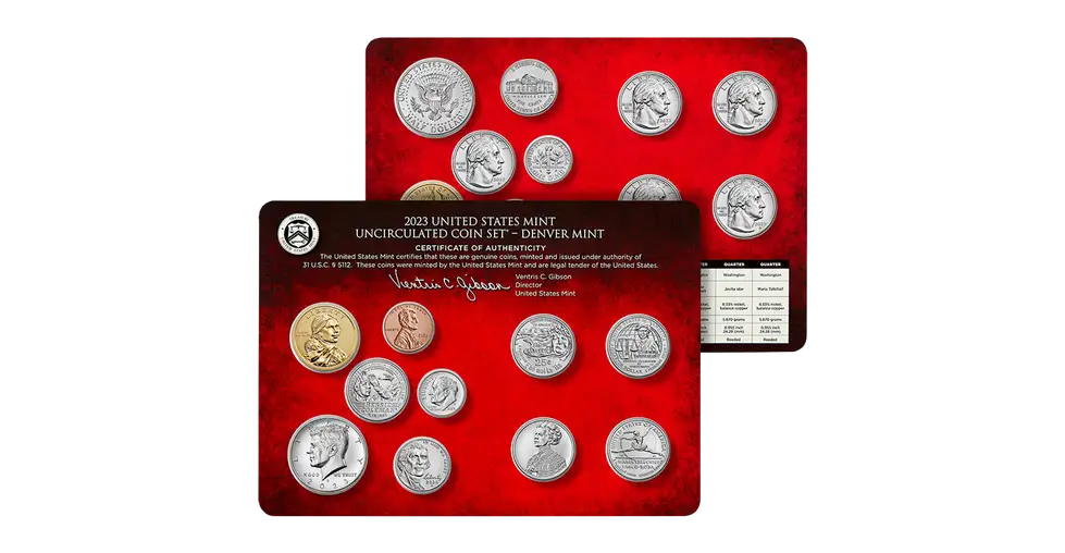 2023 Uncirculated United States Mint Set P&D Coins