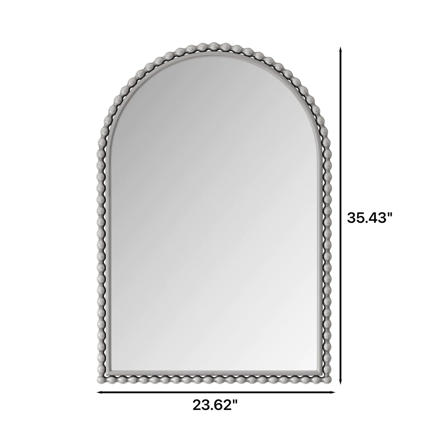 Vintage Iron Art Arch Mirror, Wall Hanging Or Table Display