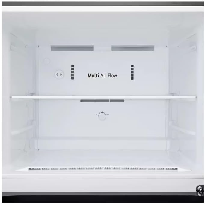 LG 28-Inch Freestanding Top-Freezer Refrigerator with 18 cu ft Capacity, 2 Glass Shelves, Gallon Door Bins, Multi-Air Flow System, Garage-Ready, Ice Maker Ready