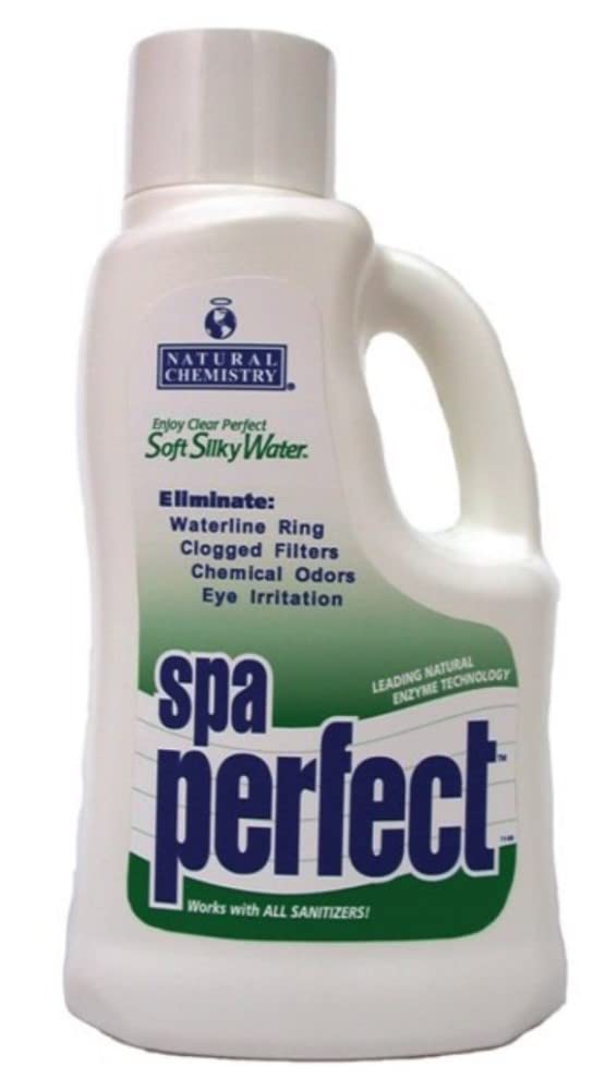 Natural Chemistry Spa Perfect, 2 Liter, Single Pack | Makes Water Feel Soft & Silky, Removes Waterline Ring, Clogged Filters & Eye Irritation, Works with All Sanitizing Systems
