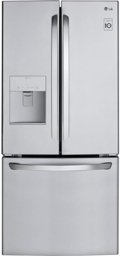 LG LFDS22520S - Refrigerator/Freezer - French Door Bottom Freezer with Water Dispenser - Stainless Steel
