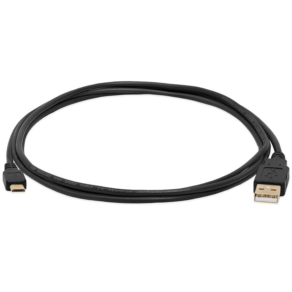 Cmple - Micro USB Cable 6ft Male to Male Micro USB Charging Cable Data Sync USB to USB Cable for Android Phone, Laptop, PC, Tablet, Car GPS, Power Bank - Black