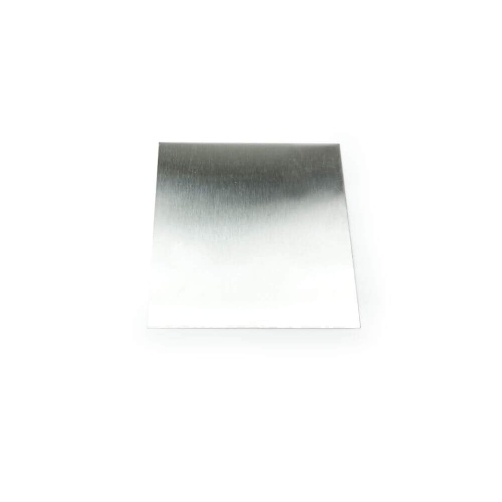 304 Stainless Steel Sheet, #4 Brushed Finish, Annealed, ASTM A240/ASME SA240, 0.03" Thickness, 24" Width, 36" Length, 22 Gauge, OnlineMetals