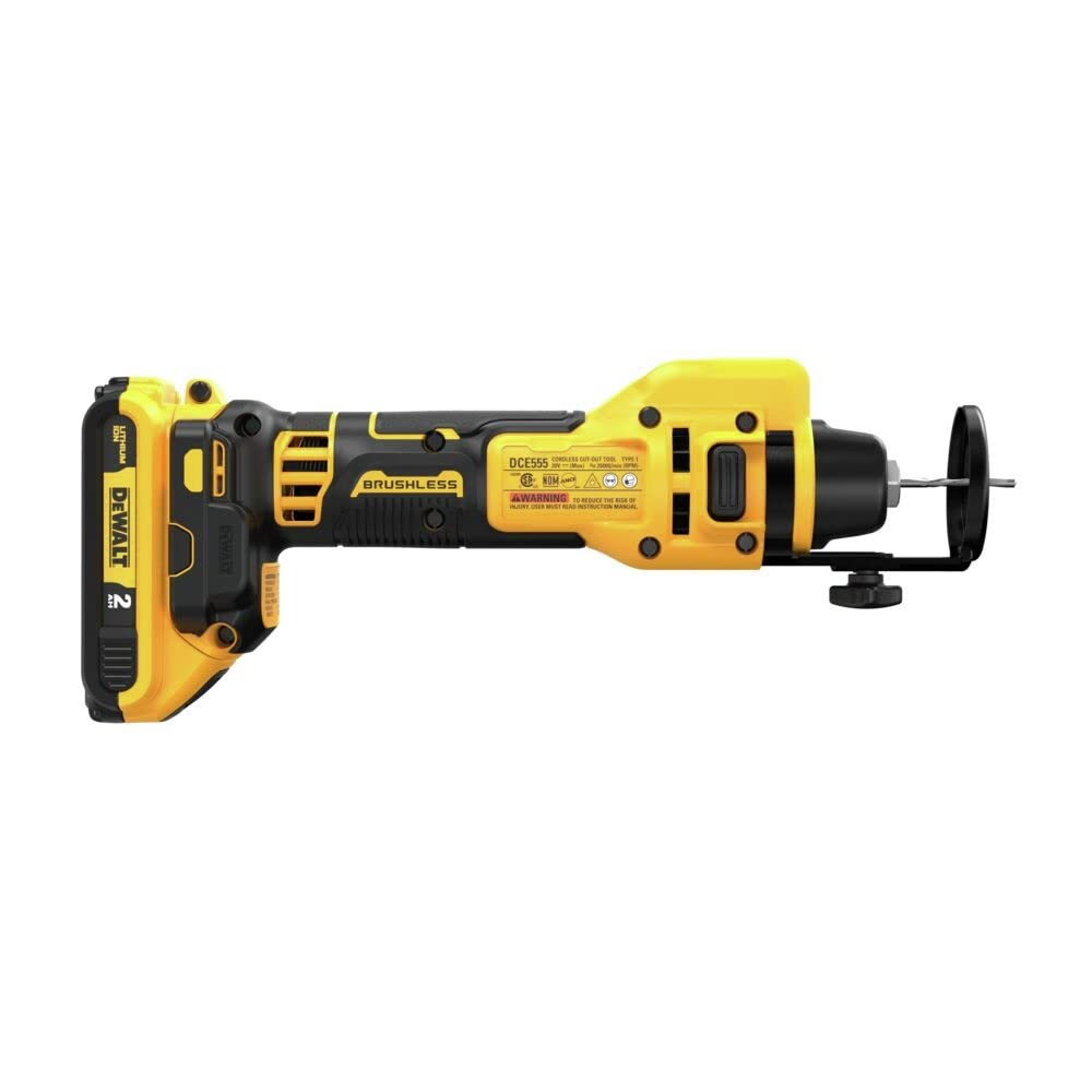 DEWALT 20V MAX* XR Brushless Drywall Cut-Out Tool (Tool Only) (DCE555B)