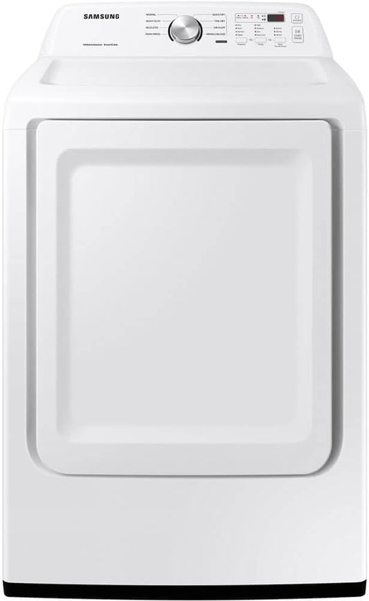 Samsung 7.2 cu. ft. Capacity Top Load Electric Dryer with Sensor Dry, White, DVE45T3200W/A3