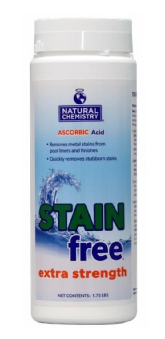 Natural Chemistry Extra Strength Stain Free, 1.75 lb, Single Pack | Removes Metal Stains from Pool Liners & Finishes, Compatible with All Sanitizing Systems