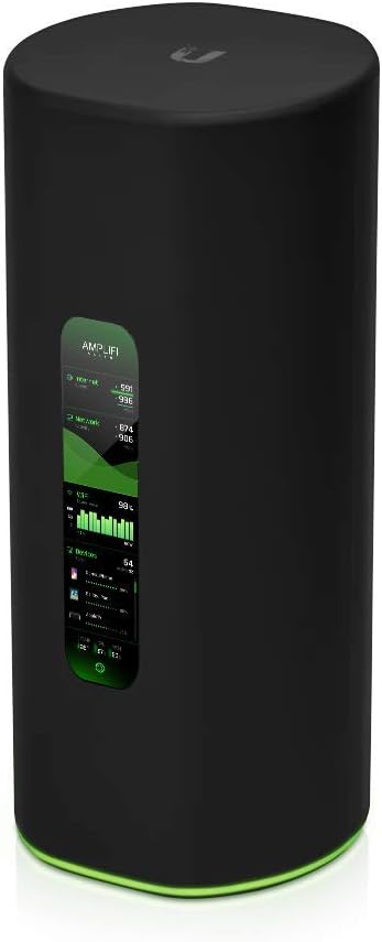 AmpliFi Alien WiFi 6 WiFi System, Seamless Whole Home Wireless Internet Coverage, WiFi Router with Touchscreen Display, 4 Gigabit Ethernet Ports, Ethernet Cable, and MeshPoint