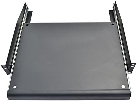 Pack 2 PCS X 2U Rack Mount Adjustable Pull-Out Sliding Keyboard Mouse Shelf Tray
